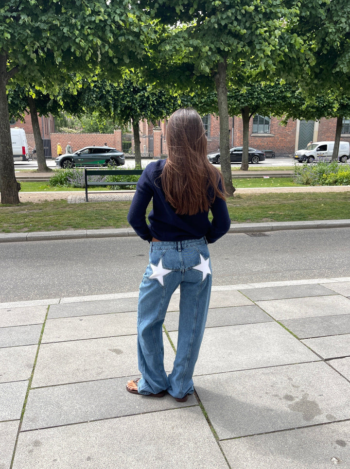 Thalia - Loose fit jeans with stars