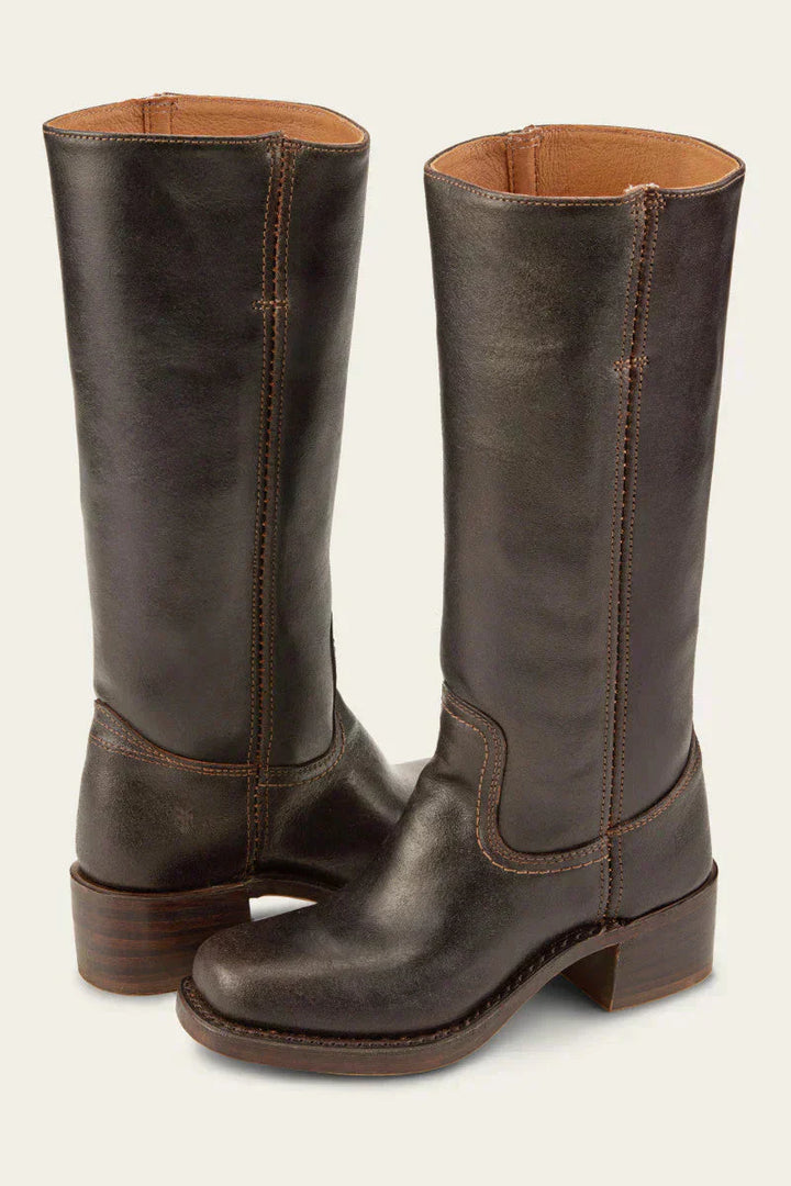 Oriana - Knee-High Boots with Slim Fit and Structured Sole