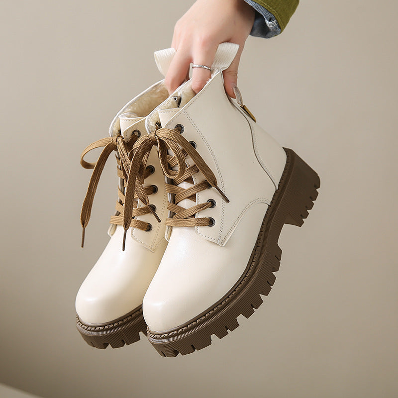Helena - Lined Combat Boots