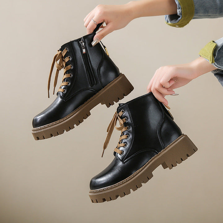 Helena - Lined Combat Boots
