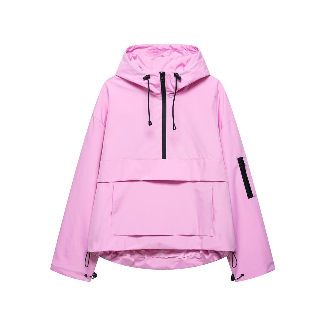 Sally - Waterproof & Windproof Hooded Pullover Jacket