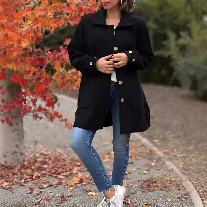 Marisol - Oversized coat with bow details