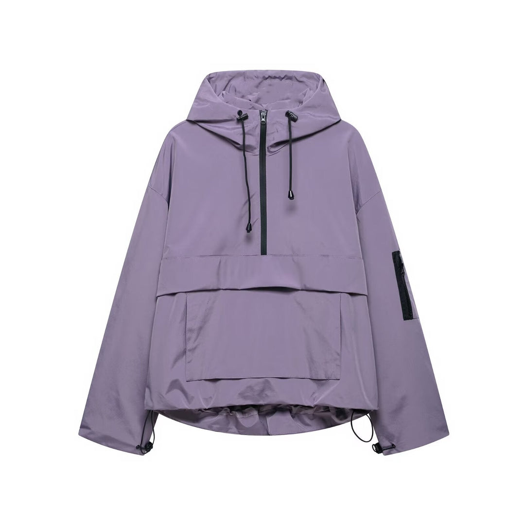 Sally - Waterproof & Windproof Hooded Pullover Jacket