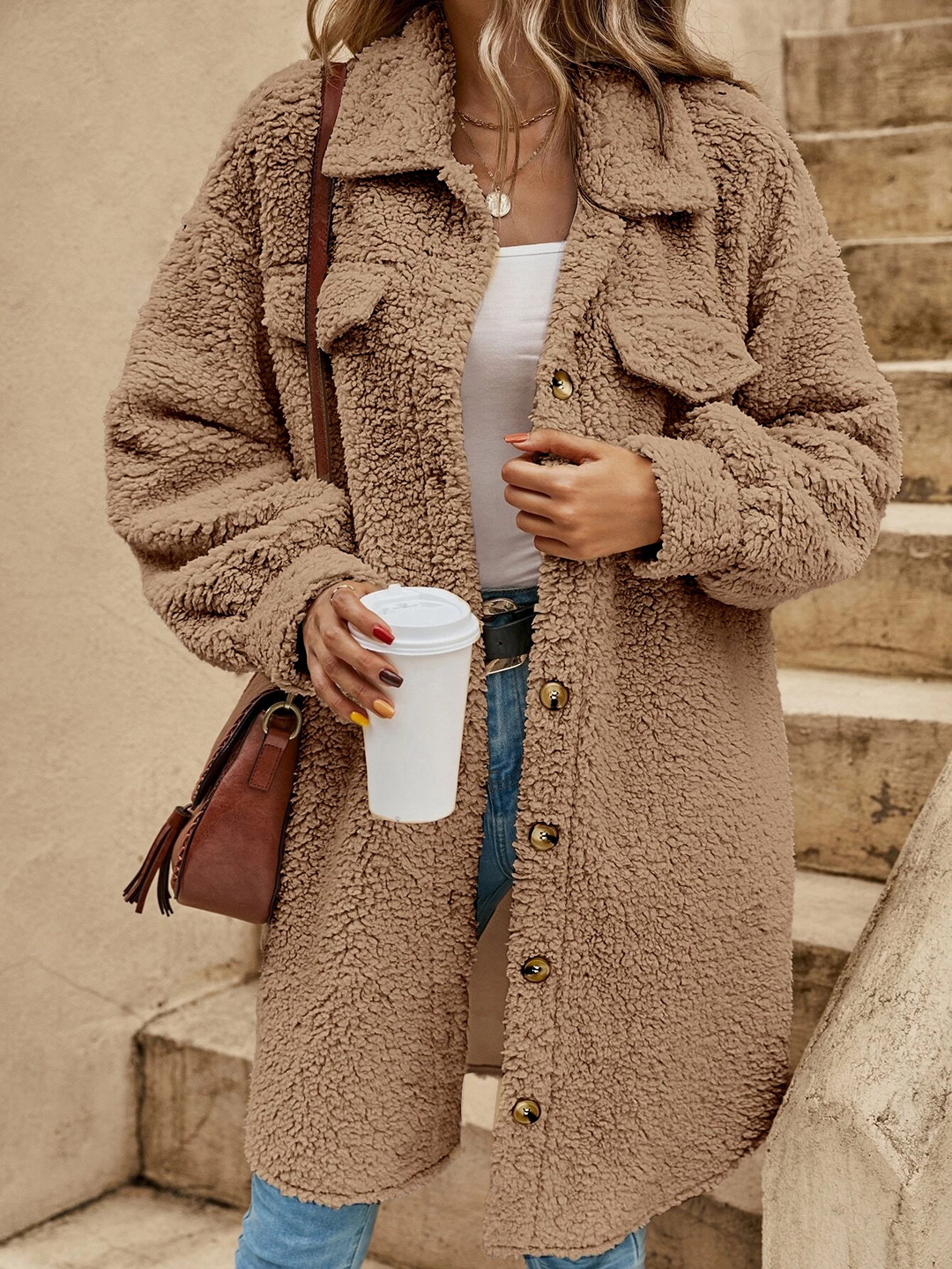 Emilia - Cozy Teddy Coat