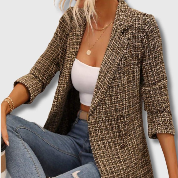 Hazel - Women's Chic Tweed Blazer Limited Edition