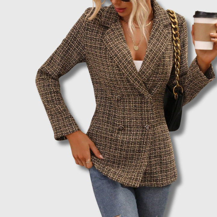 Hazel - Women's Chic Tweed Blazer Limited Edition