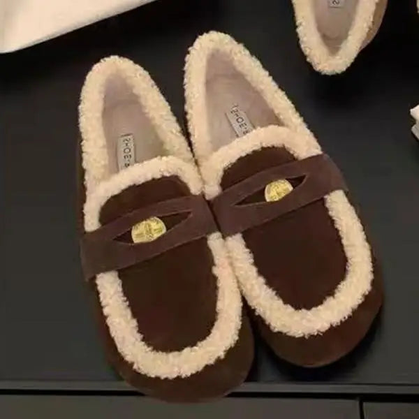 Iris - The Retro Fur-Lined Loafer