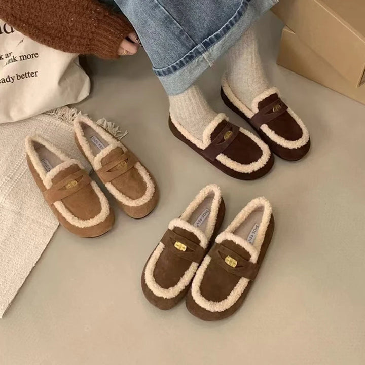 Iris - The Retro Fur-Lined Loafer