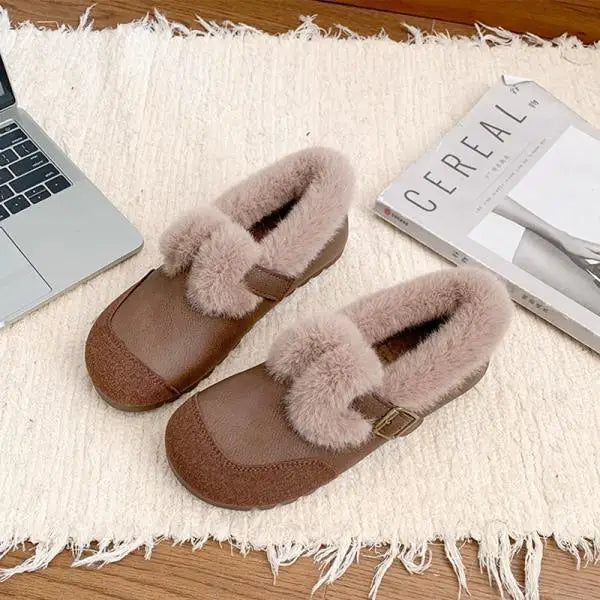 Daisy - The Retro Fur-Lined Loafer