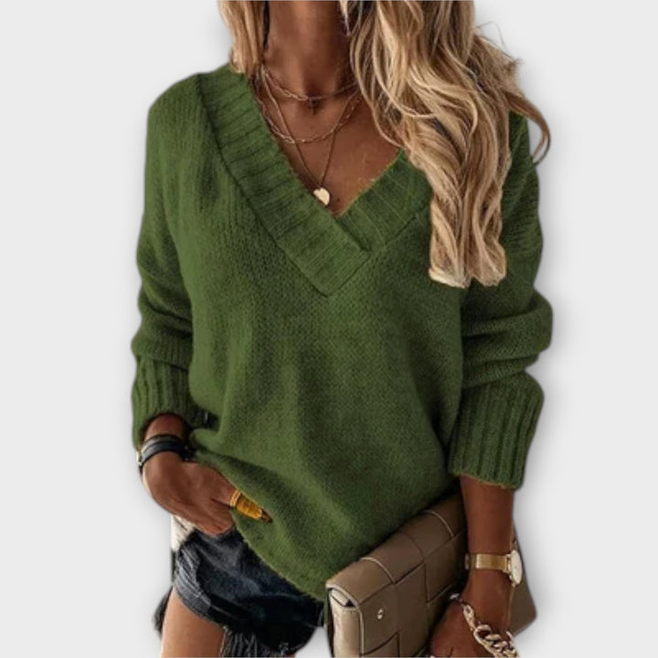 Aurora - Cozy V-Neck Sweater