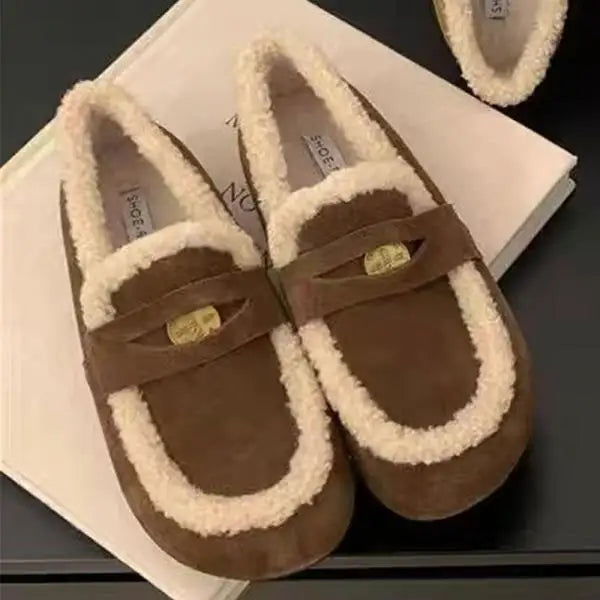 Iris - The Retro Fur-Lined Loafer