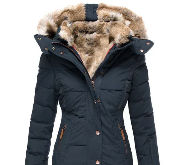Fiona - Cozy Winter Coat with Fur Interior