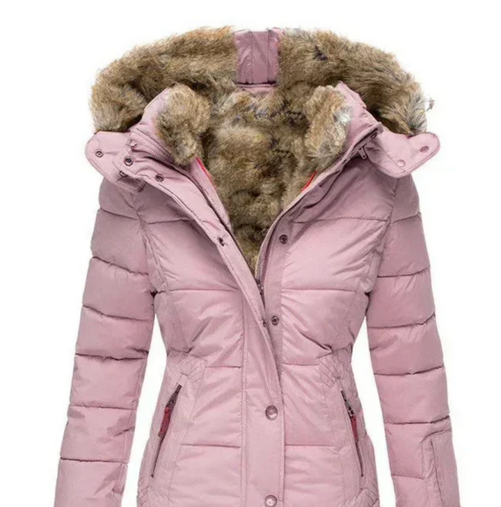 Fiona - Cozy Winter Coat with Fur Interior