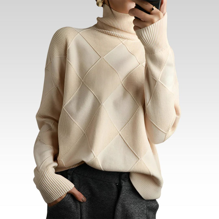 Corinne - Chunky Roll Neck Jumper