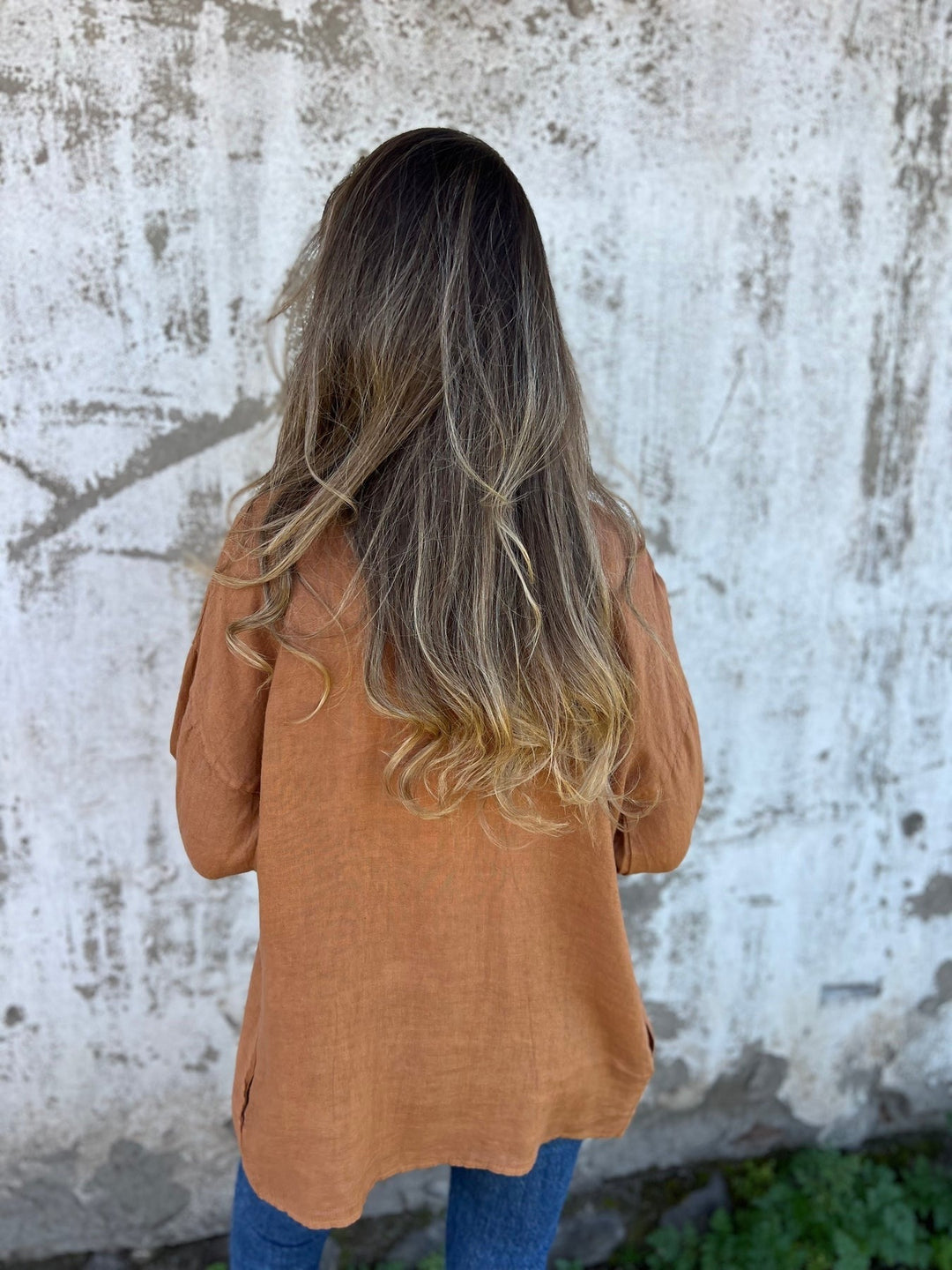 Melisandre - Linen Knitted Cardigan with Ruffles