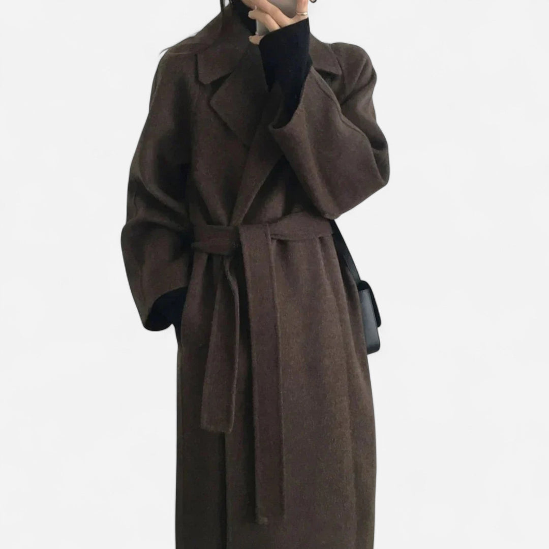 Daphne - Women's Longline Wool Coat