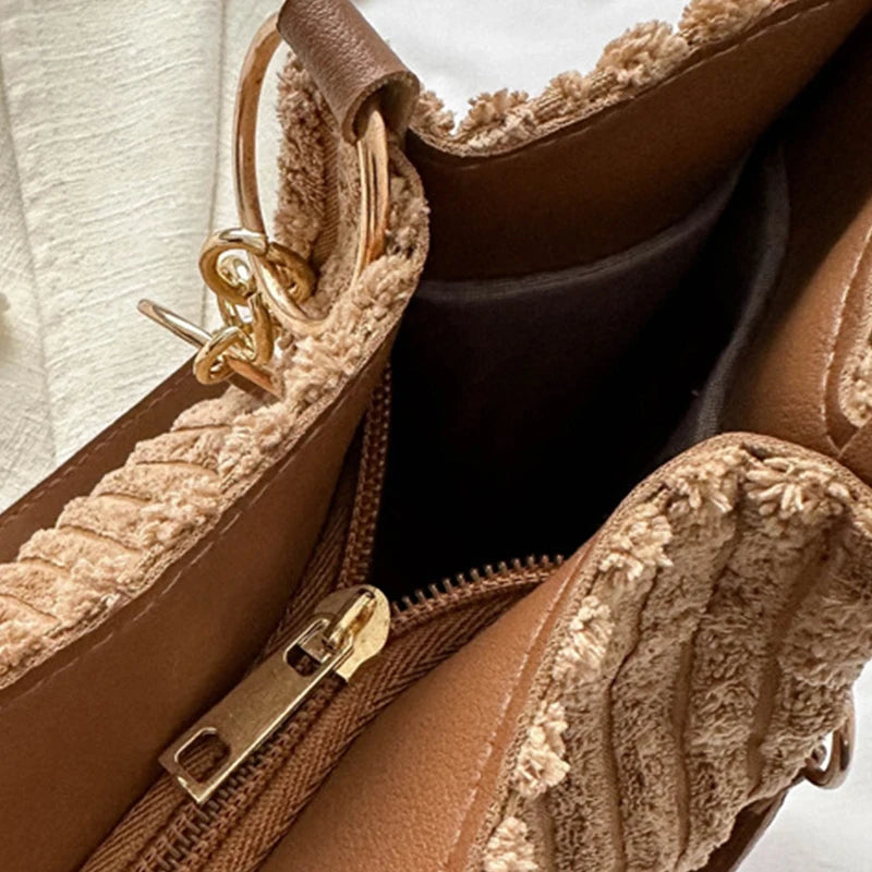 Carol - Elegant Corduroy Tote Bag