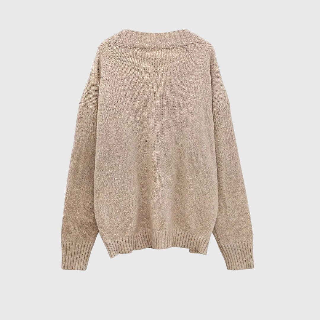 Carys - V-Neck Knitted Sweater