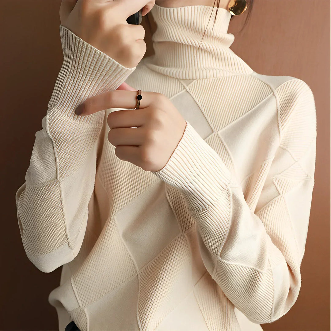 Corinne - Chunky Roll Neck Jumper