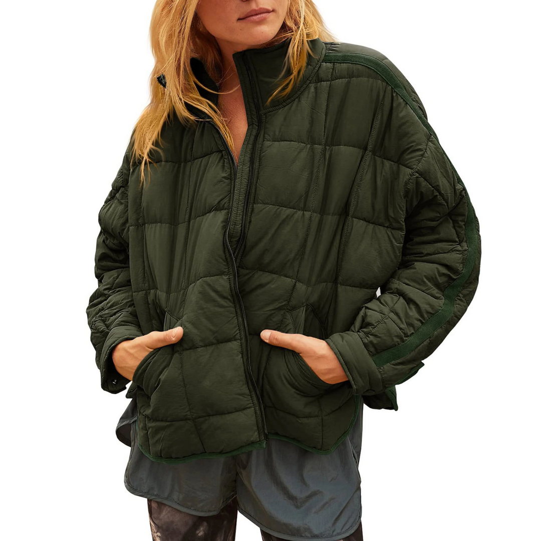 Charlotte - Lightweight Compact Zip Puffer Jacket