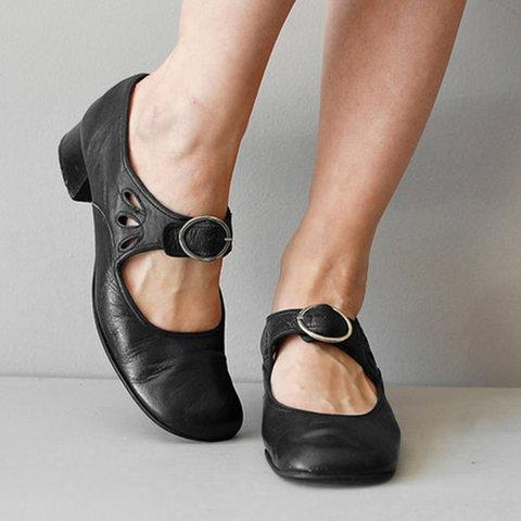 Bethany - Unique and Comportable Leather Pumps