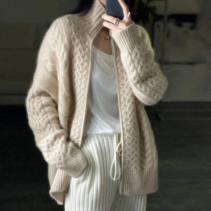 Annelise - Cable-Knit Cardigan