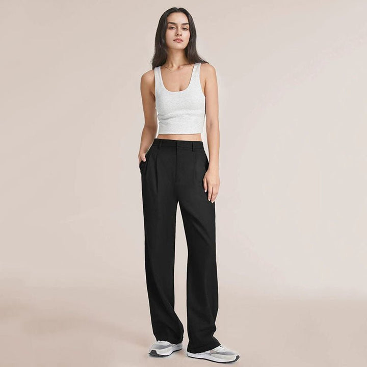 Hannah - Women's Loose Fit Wide Leg Trousers