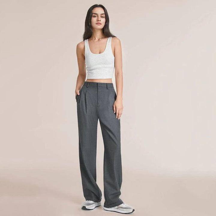 Hannah - Women's Loose Fit Wide Leg Trousers