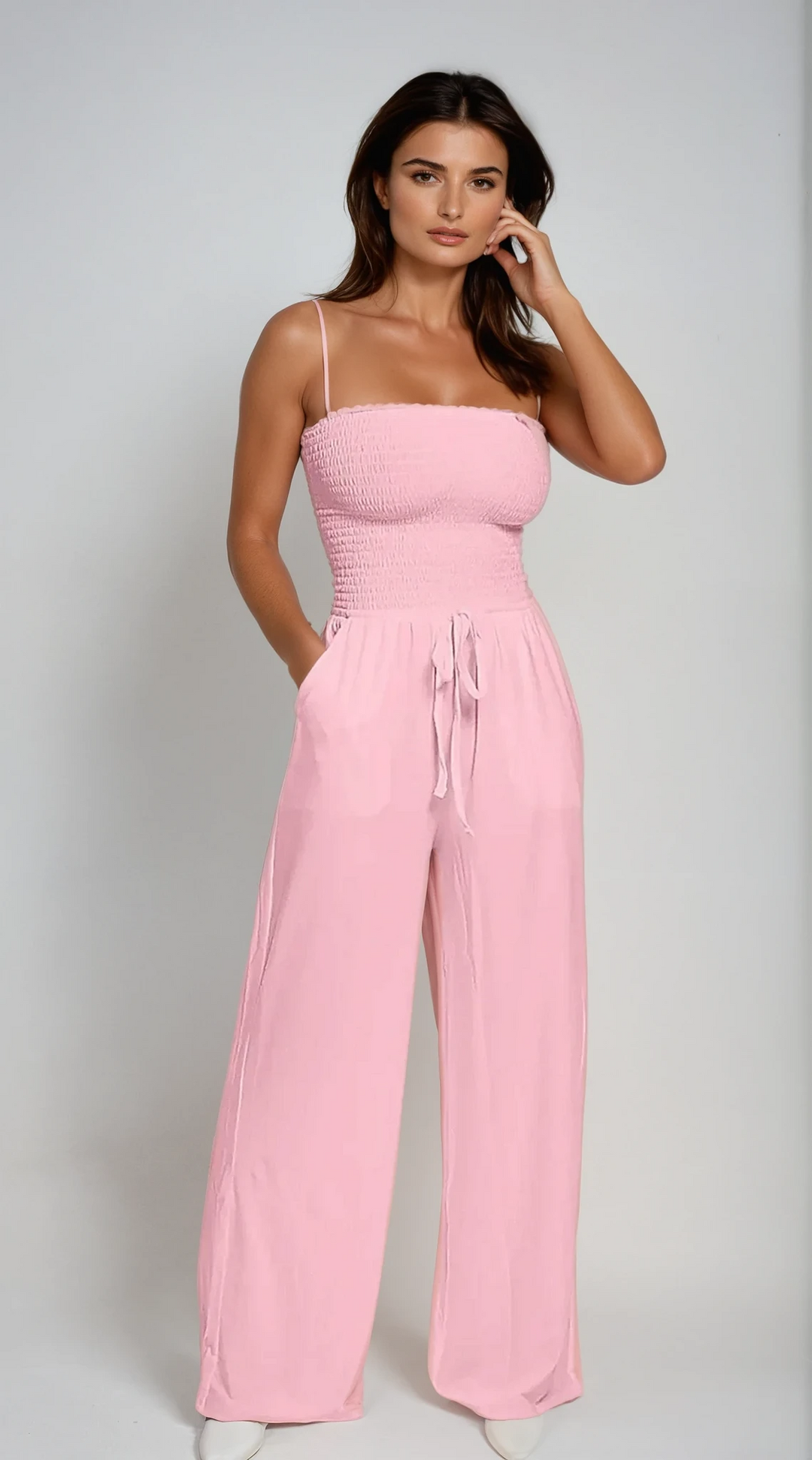 Valentina – Effortless Strapless Jumpsuit