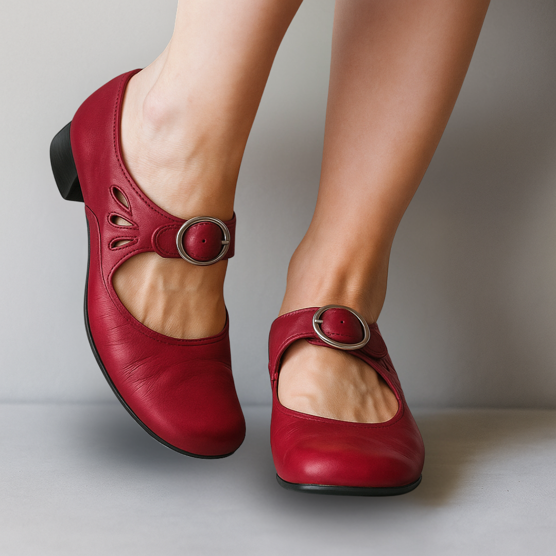 Angharad | Orthopaedic Leather Sandals with Comfortable Sole