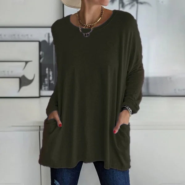 Bryony - Relaxed Long Sleeve Top