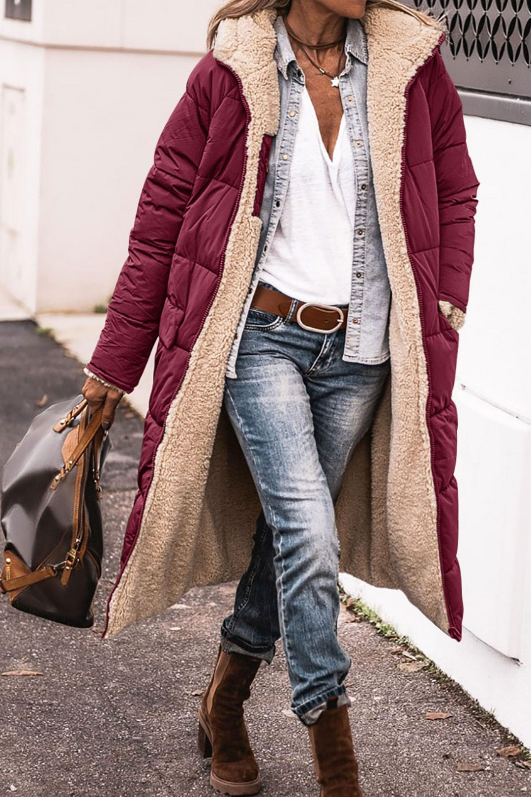 Marigold – Luxe Reversible Sherpa Coat