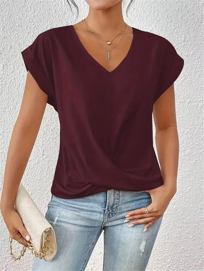Harperlyn - Cozy V-Neck Casual Tee