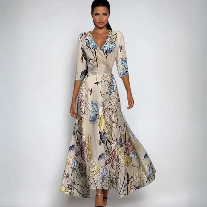 Ophelia - Sophisticated Floral Dress for Unshakeable Confidence