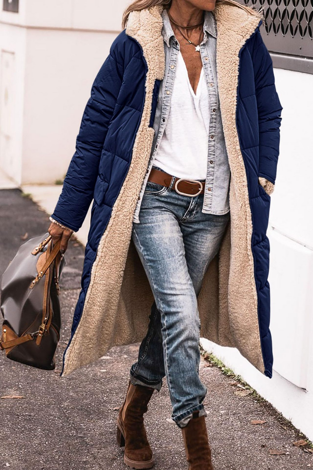 Marigold – Luxe Reversible Sherpa Coat
