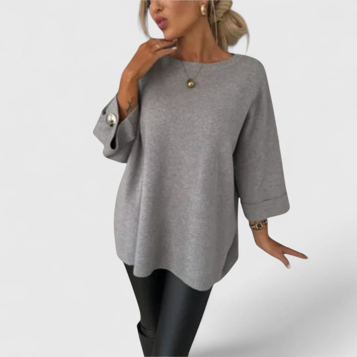 Leah - Elegant Knit Blouse