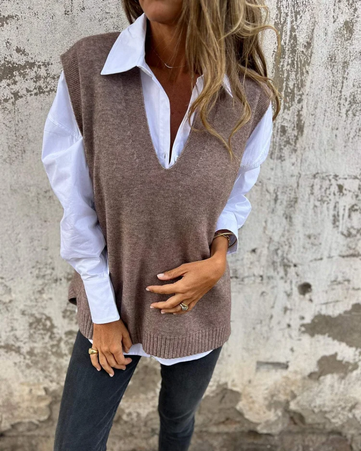 Renata - Knit Sweater Vest