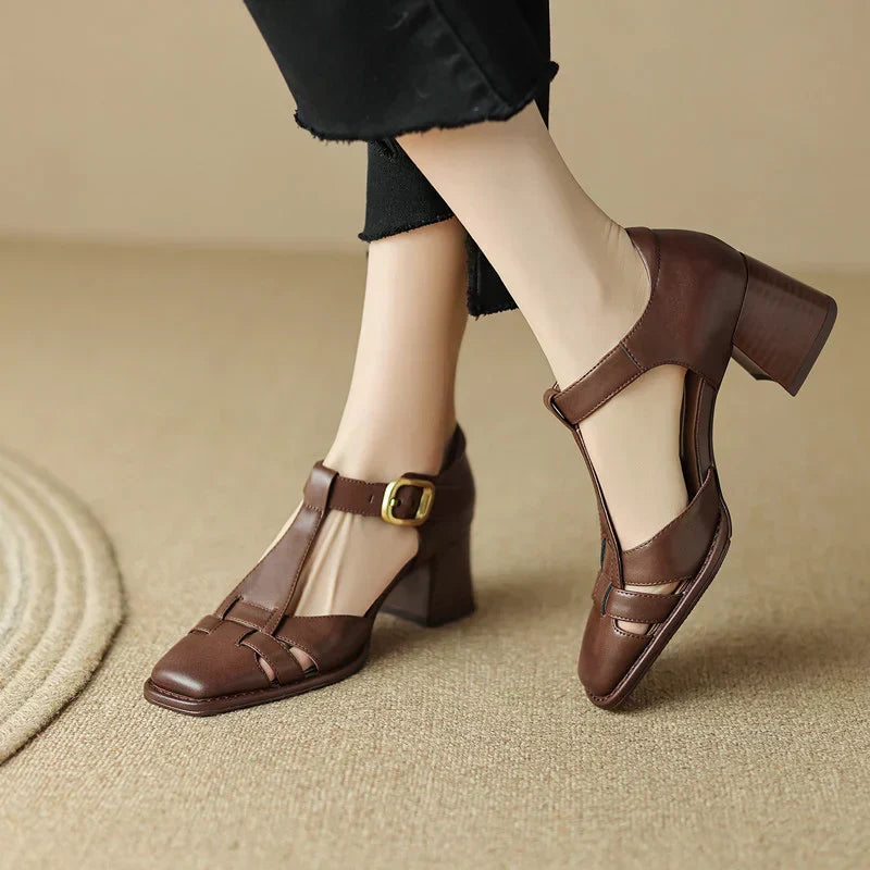 Giselle - Square Toe Sandals