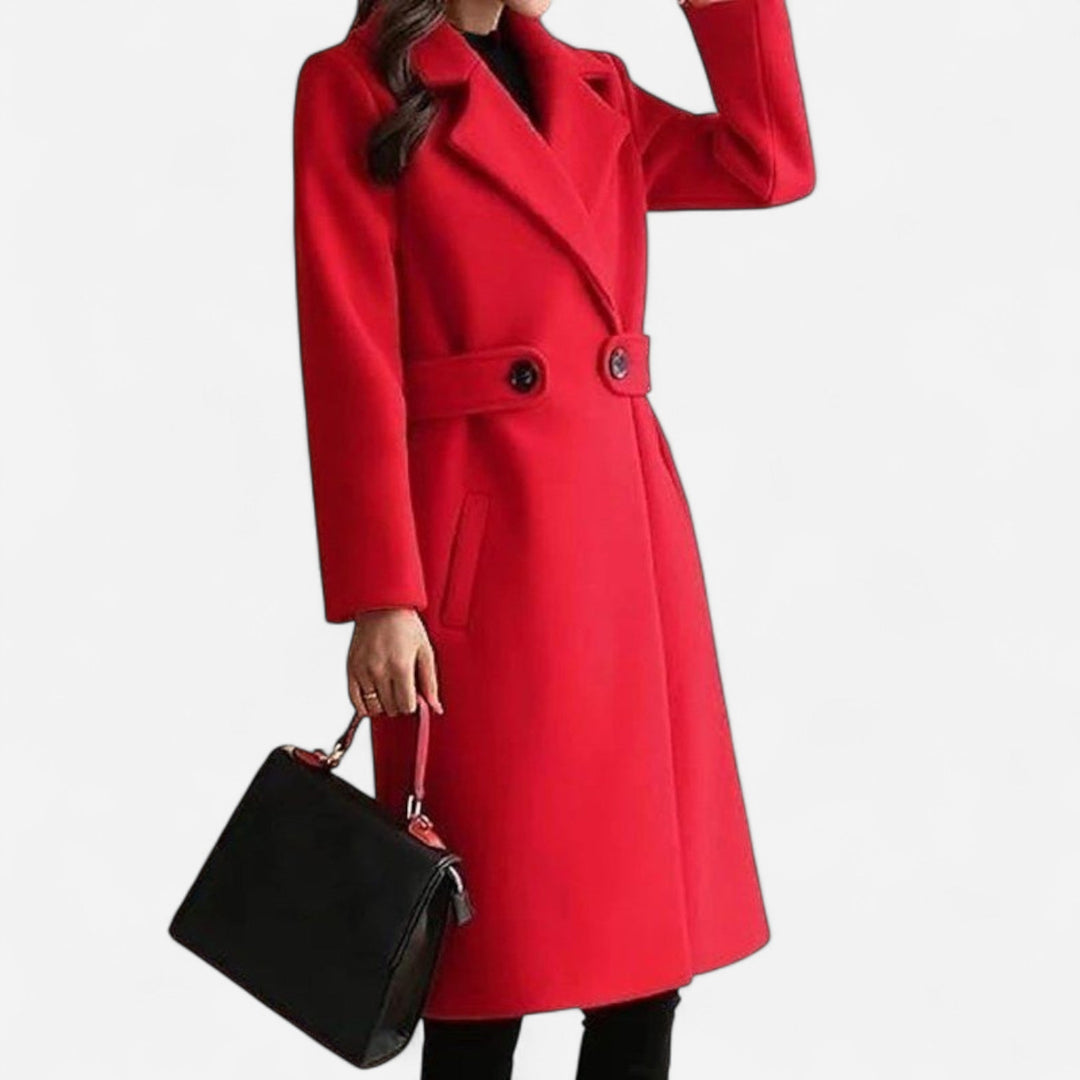 Lila - Classic Wool-Blend Coat Winter Elegance and Comfort