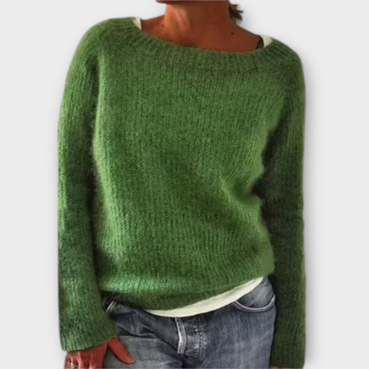 Eilidh – Solid Color Knit Sweater
