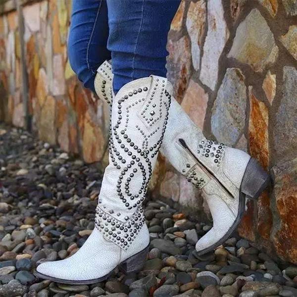 Stella - Western Knee-High Boots