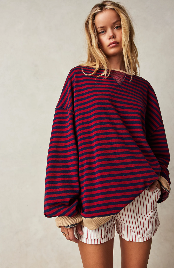 Odette - Striped Oversized Jumper