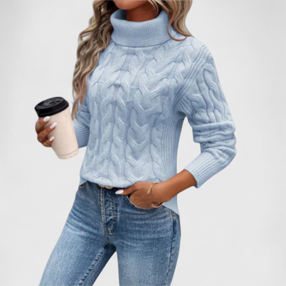Margot – Elegant Turtleneck Sweater in Knit