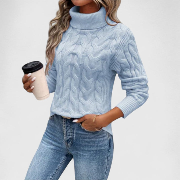 Margot – Elegant Turtleneck Sweater in Knit