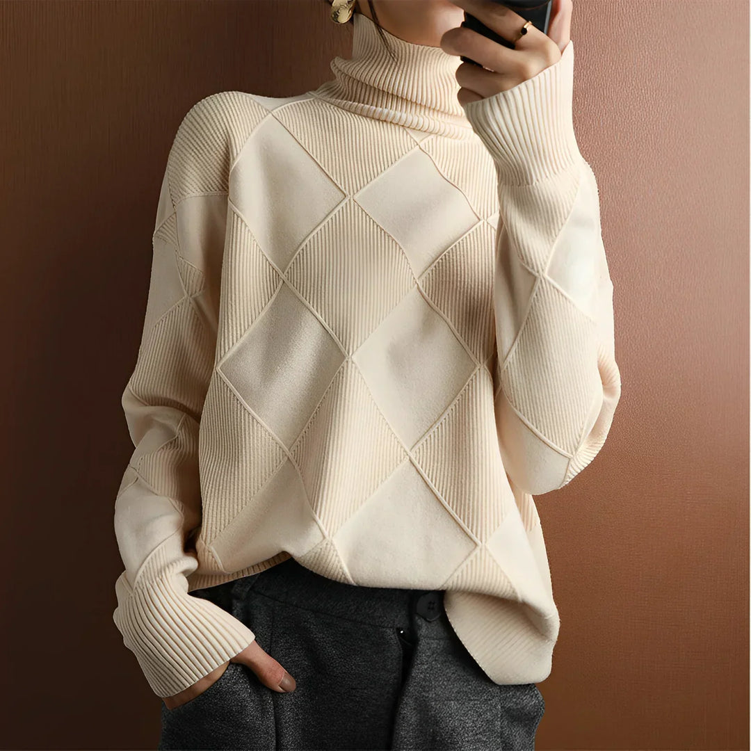 Corinne - Chunky Roll Neck Jumper