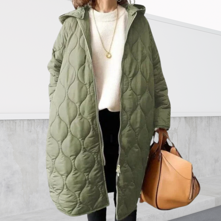 Ava - Oversized hooded Parka with details