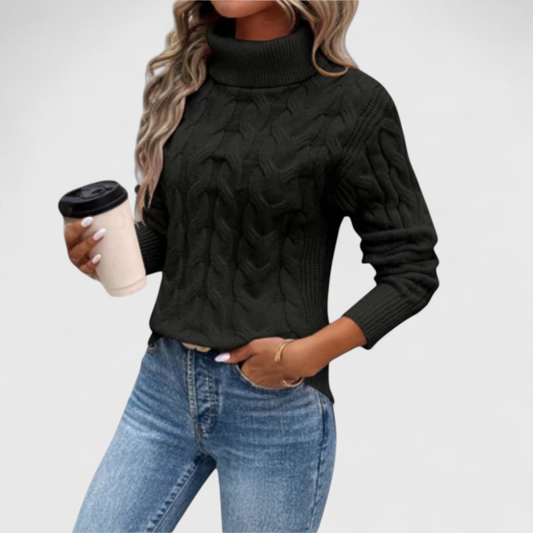 Margot – Elegant Turtleneck Sweater in Knit
