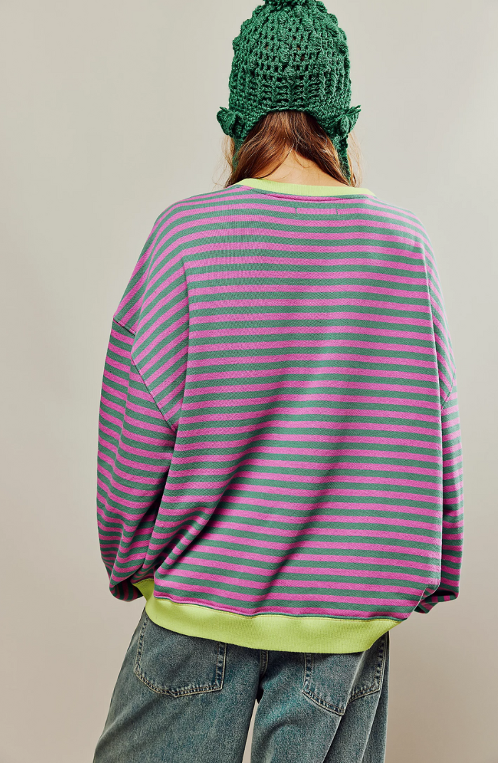 Odette - Striped Oversized Jumper