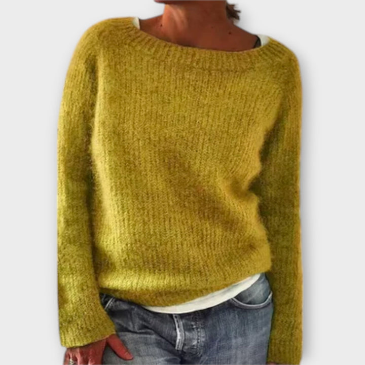Eilidh – Solid Color Knit Sweater
