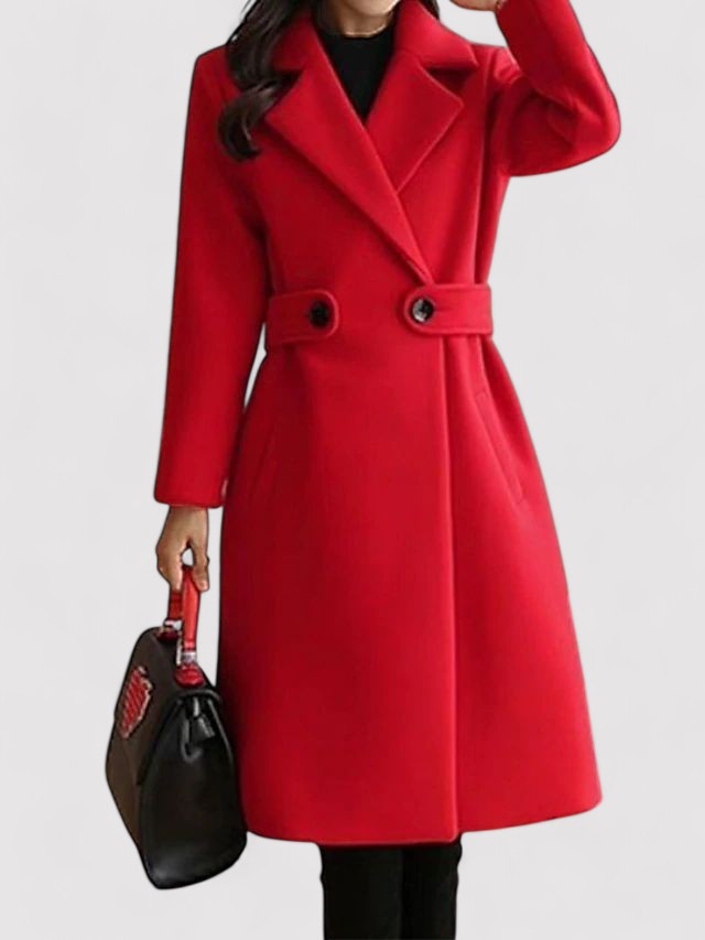 Alison - Winter Warm Coat with Belt